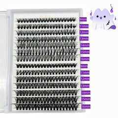 Halloween Style C Curling Lashes DIY Self Grafting Eyelashes 9 16mm Mixed Length