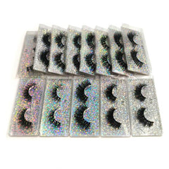10 Pairs Faux Mink Lashes Fluffy Thick Strip False Eyelashes