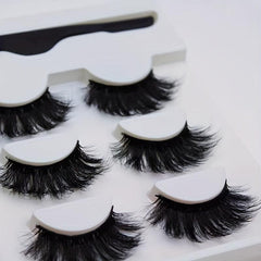 3 Pairs Magnetic Eyeliner & Mink False Eyelashes Set