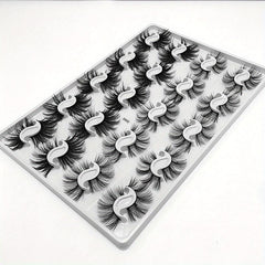 20 Pairs Faux Mink False Eyelashes for Nude Makeup