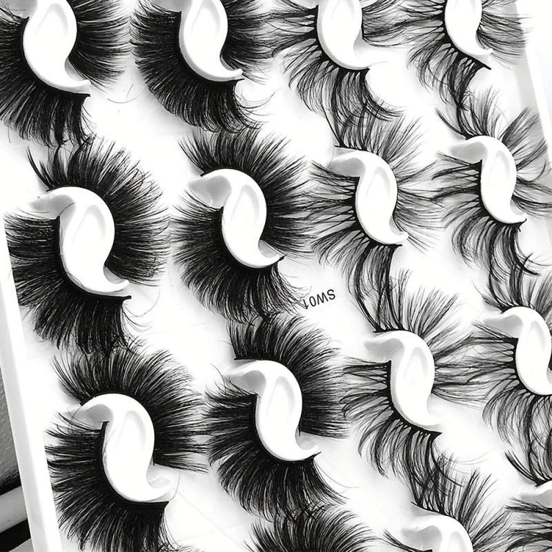 20 Pairs Faux Mink False Eyelashes for Nude Makeup
