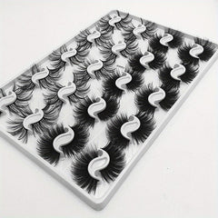 20 Pairs Faux Mink False Eyelashes for Nude Makeup