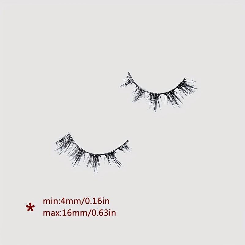 7 Pairs Spiky Manga Lashes Crisscross Natural Anime Lashes 16mm