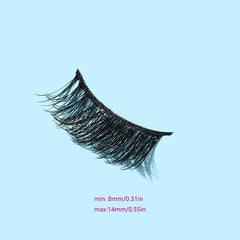 5 Pairs Half Lashes Winged End Eye Elongated Eyelashes