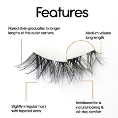 Natural Look False Lashes Faux Mink Fluffy Long Eyelashes Extension