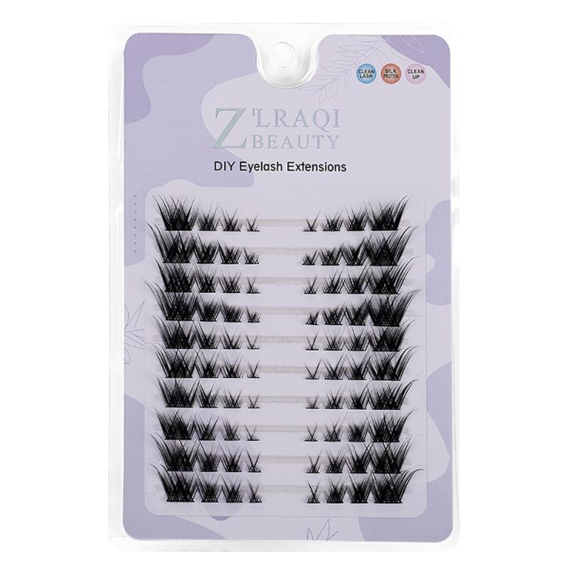 Natural Looking Individual False Eyelashes - Wispy Cat