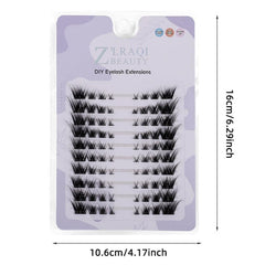 Natural Looking Individual False Eyelashes - Wispy Cat