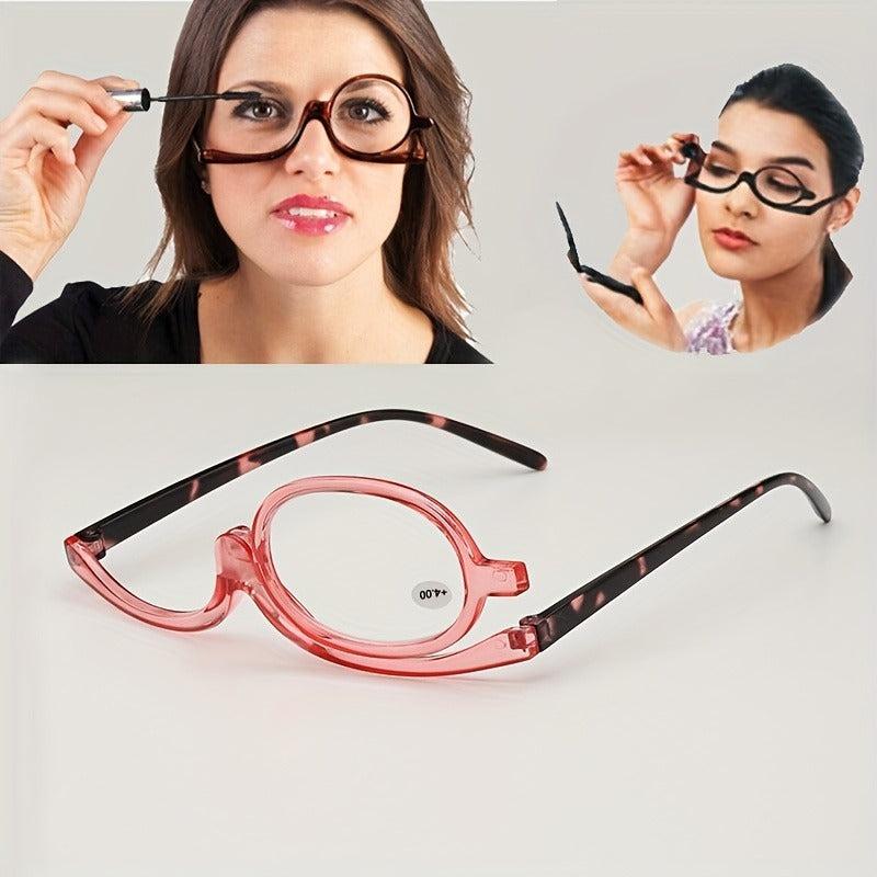 4PCS Tweezers & 10x Makeup Magnifying Mirror & 2 in 1 Makeup Glasses