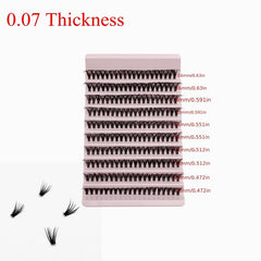 DIY Lash Extension Kit 200pcs Lash Clusters D Curling Individual Lashes Kit
