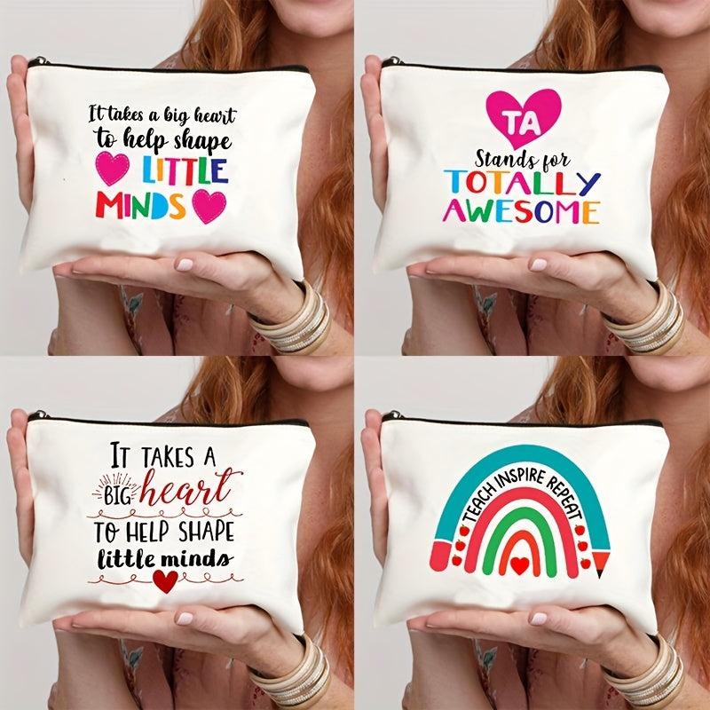 Teacher's Rainbow Cosmetic Bag - Thank You Teacher Makeup Bag