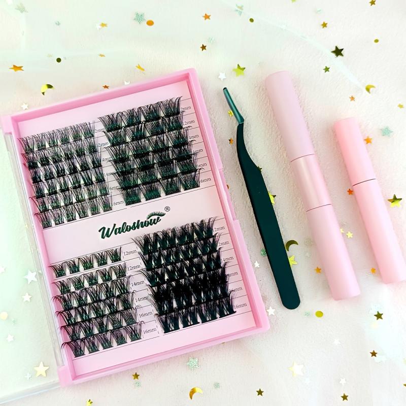 DIY Clusters Extension Kit D Curling 0.07 14mm with Lash Bond and Seal
