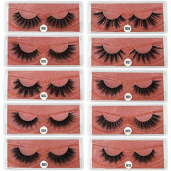 30 Pairs 3D Curly Mink False Eyelashes Thick Natural Look