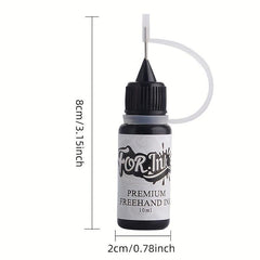 Long Lasting Temporary Tattoo Inks & Stencils Kit for Adult Hand Painting