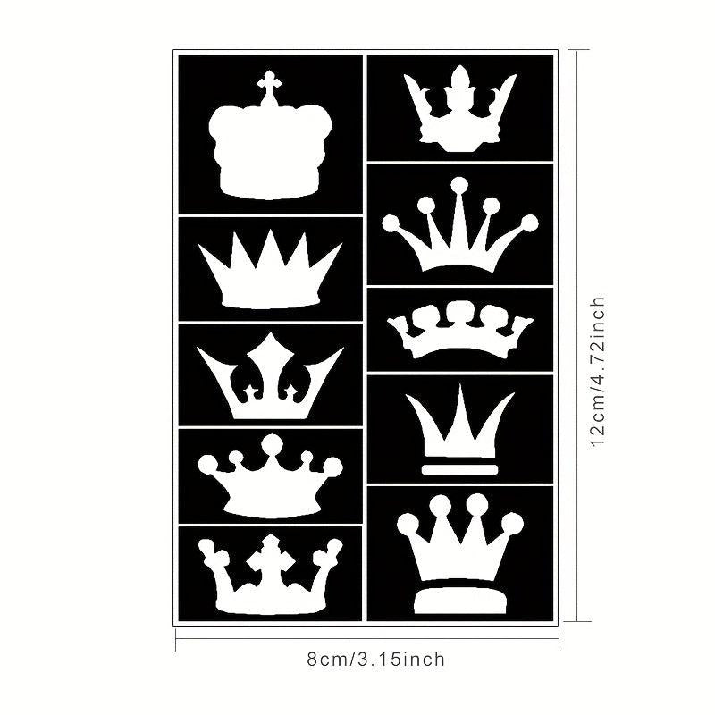 Long Lasting Temporary Tattoo Inks & Stencils Kit for Adult Hand Painting