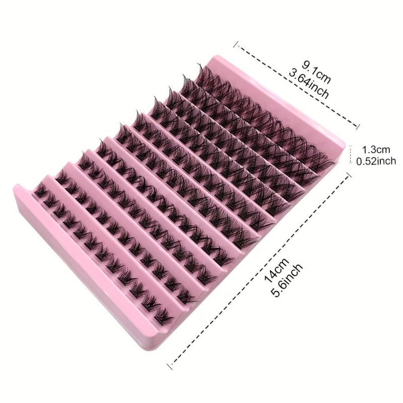 10 Rows Mix Curl Cluster Lashes Individual Soft&Natural False Eyelashes