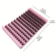 10 Rows Mix Curl Cluster Lashes Individual Soft&Natural False Eyelashes