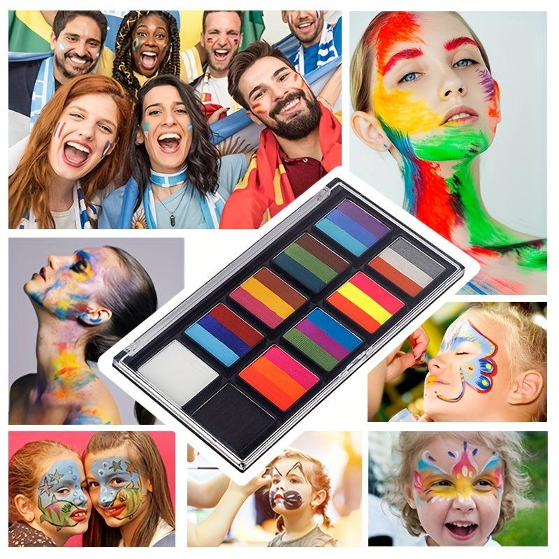 Water Soluble Elf Fairy Palette for Halloween Christmas Face Painting