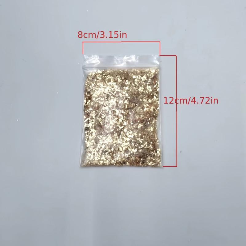 Golden Onion Powder Nail Art Sequins Glitter Powder 10g Pack