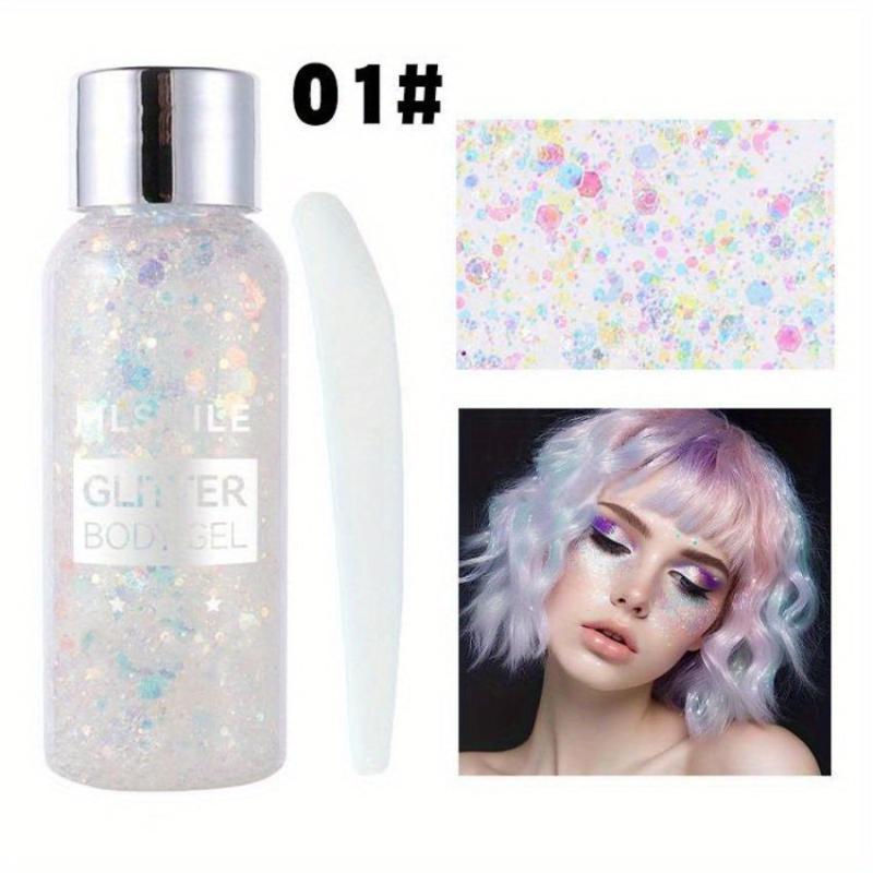 Glitter Eyeshadow Sequins Gel Body Face Stage Mermaid Scale Nail Art