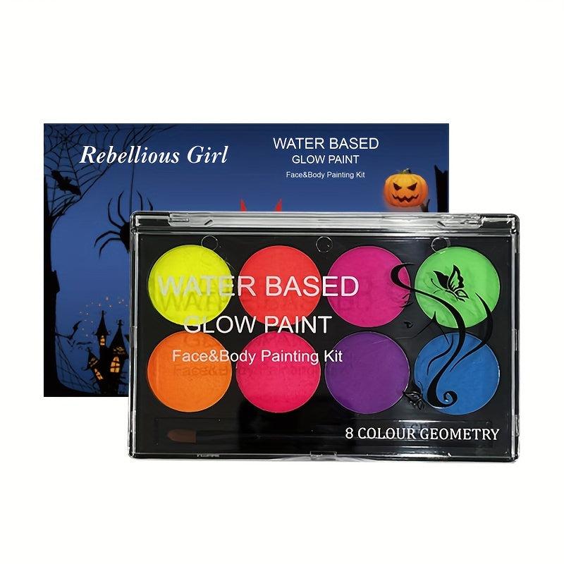 Halloween Fluorescent Body Paint Glow in the Dark Instant Dry Makeup