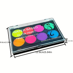 Halloween Fluorescent Body Paint Glow in the Dark Instant Dry Makeup