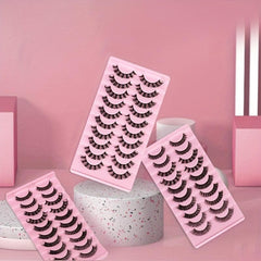 1pc DD Curling Volume False Eyelashes With Mini Glue And Tweesers