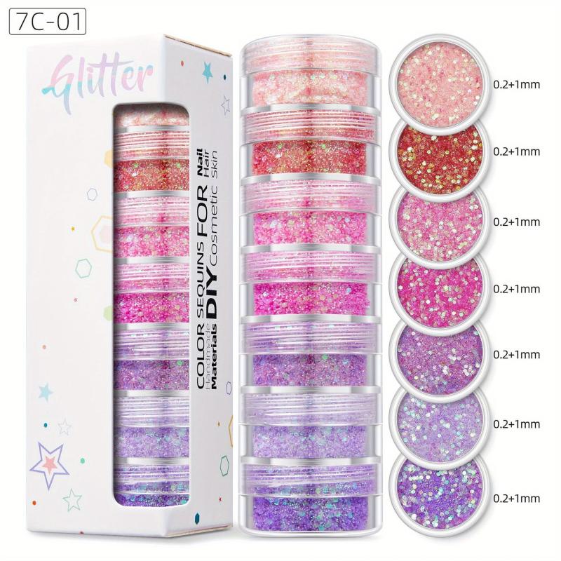 Glitter Powder & Gel for Face, Body, Hair - DIY Rave, Halloween, Slime