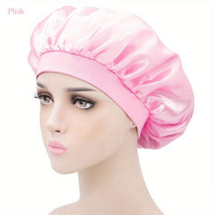 Satin Silky Bonnet Sleep Cap for Women