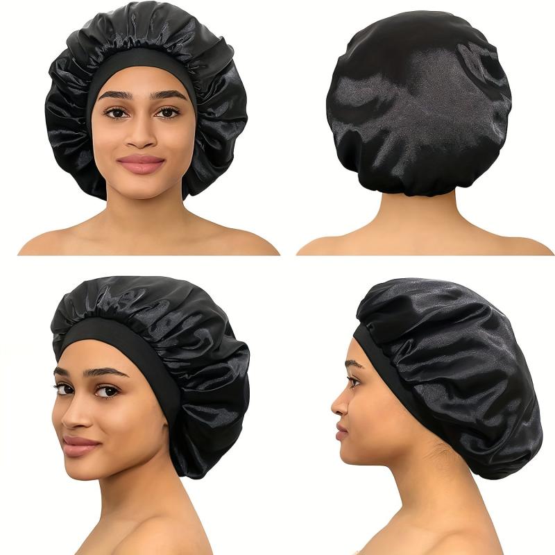 Satin Silky Bonnet Sleep Cap for Women
