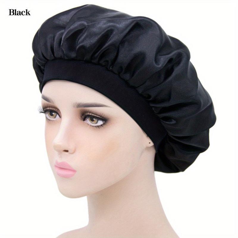 Satin Silky Bonnet Sleep Cap for Women