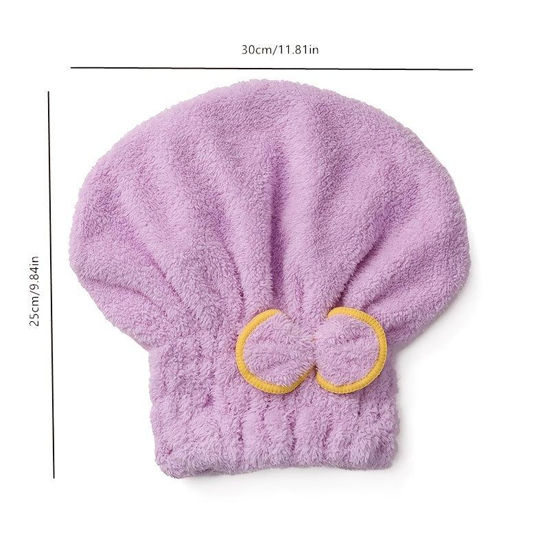 Absorbent Hair Drying Towel for Women Princess Shower Cap