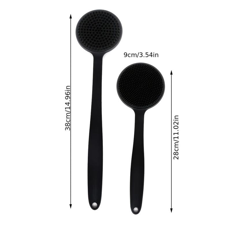 Silicone Back Scrubber for Shower Bath Brush with Long Handles