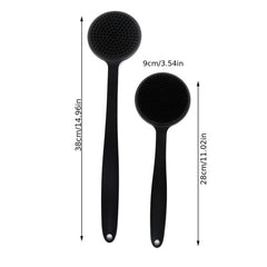 Silicone Back Scrubber for Shower Bath Brush with Long Handles
