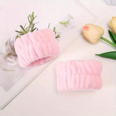 2 Pcs Microfiber Wrist Protection Towel Women Anti Sweat Wristband