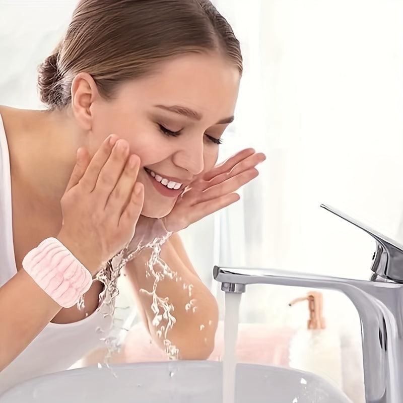 2 Pcs Microfiber Wrist Protection Towel Women Anti Sweat Wristband