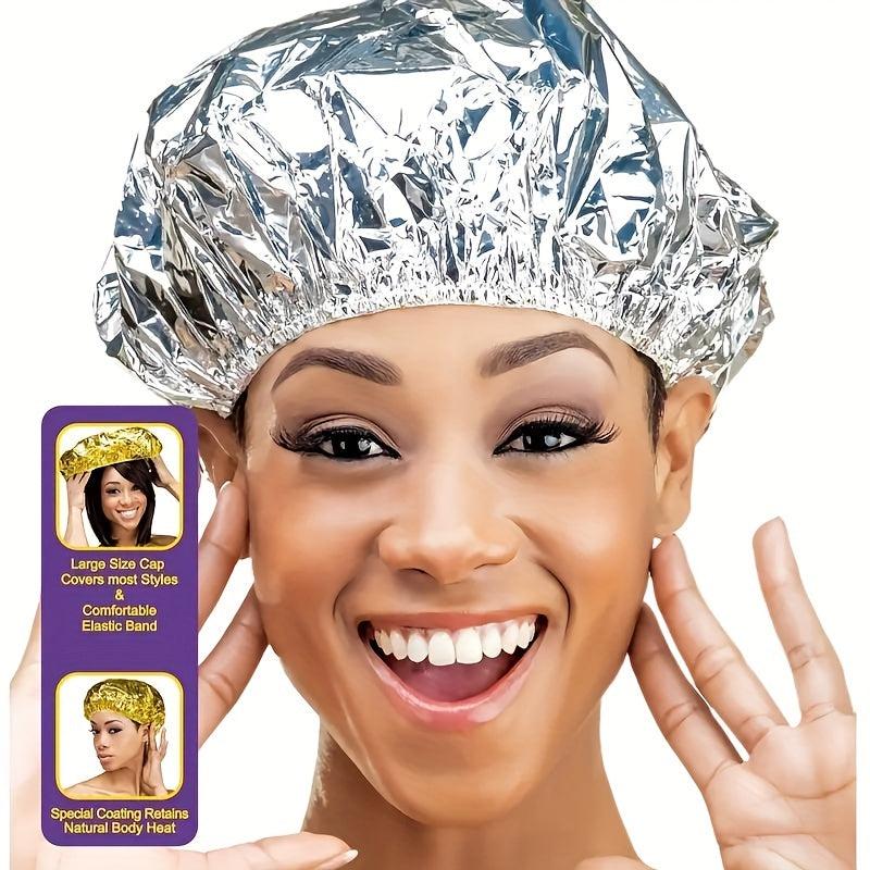 5pcs Reusable Aluminum Foil Hair Heating Caps - Hair Care and D