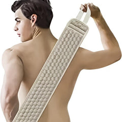 Exfoliating Back Scrubber & Sponge Pad Set for Shower Bath