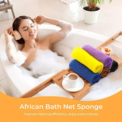 African Net Bath Sponge Exfoliating Shower Scrubber
