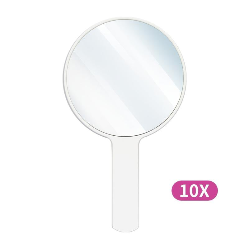 Handheld 10X Magnifying Mirror Clear Makeup Hand Mirror