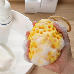 Non-latex Honeycomb Bath Ball Bubble Rubbing Brush