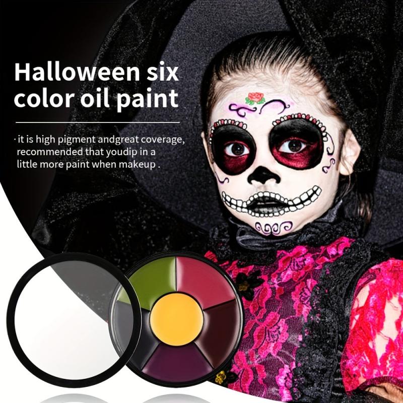 6 Colors Face Paint Palette DIY Waterproof Long Lasting Non Toxic