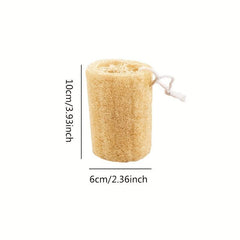 2pcs Organic Loofah Sponge 4 Inch Exfoliating Scrubber Hooks Gentle Clean