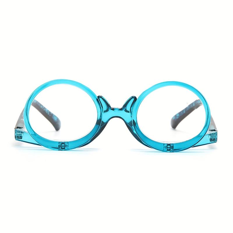 2 In 1 Reading Glasses Cosmetic Magnifier Double Lens Reversible Glasses