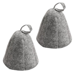 2pcs Felt Sauna Cap Anti Heat Hat for Men and Women