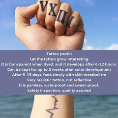 3 Sheets A4 Hollow Tattoo Stencil Juice Tattoo Dye Paste Semi permanent