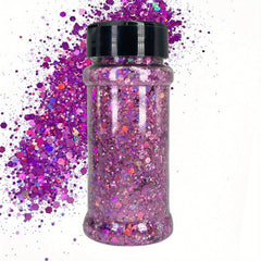 Chunky Glitter Purple Pink Green Mix