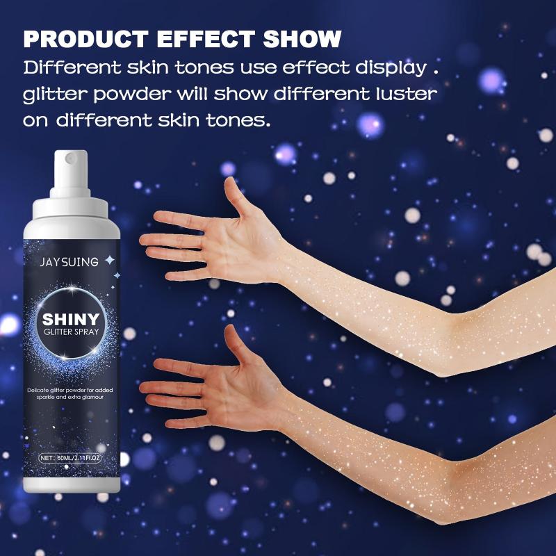 Glitter Spray Parties Sparkle Hair Clothes Body 2.03 oz