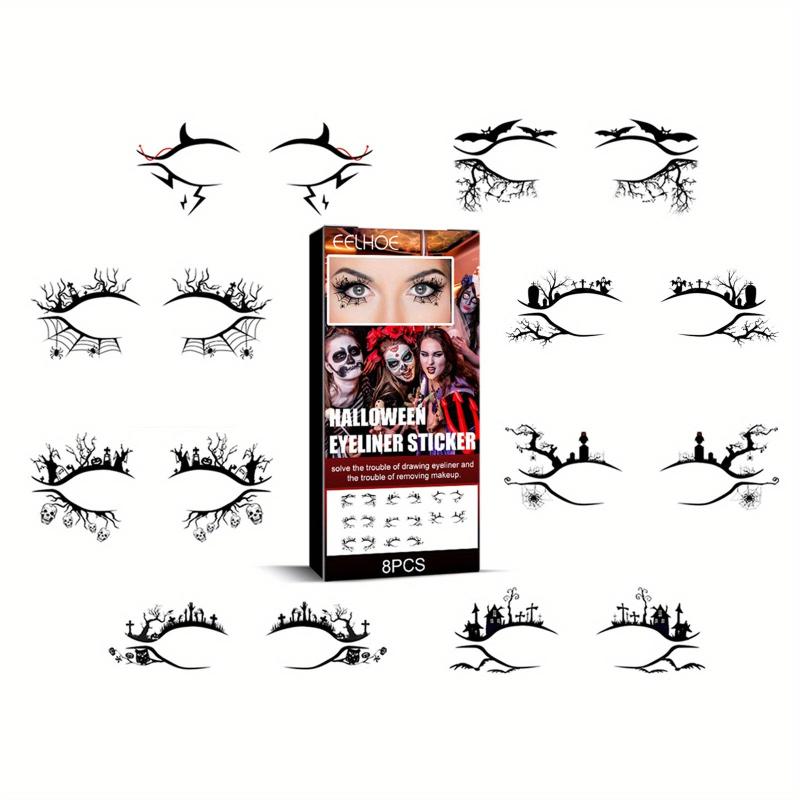 Waterproof Eyeliner Stickers - Bat Spider Decorati