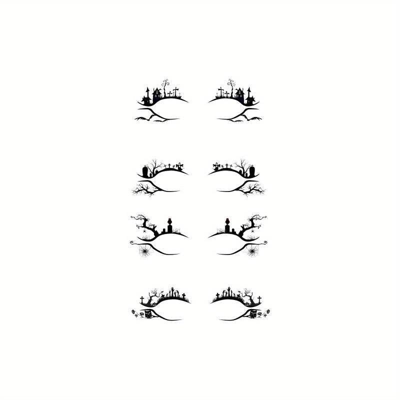 Waterproof Eyeliner Stickers - Bat Spider Decorati
