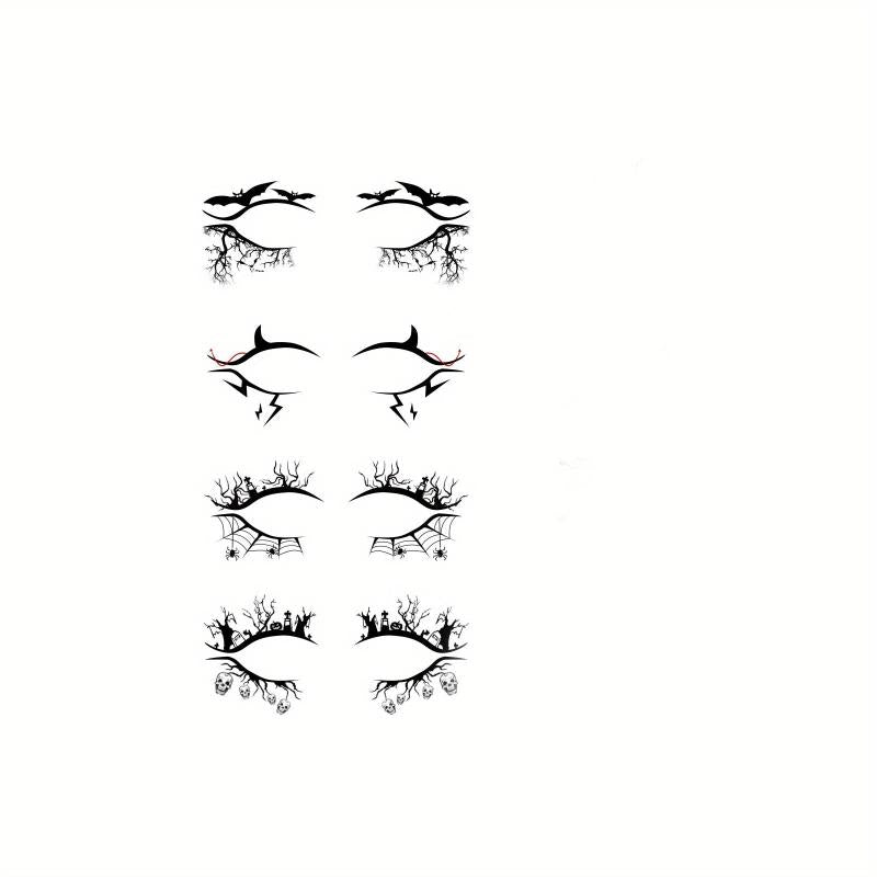 Waterproof Eyeliner Stickers - Bat Spider Decorati